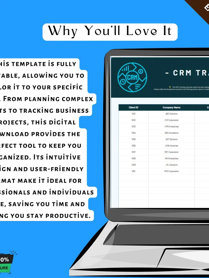 CRM Tracking Template, Editable Google Sheets, Customer Relationship Management Spreadsheet for Business