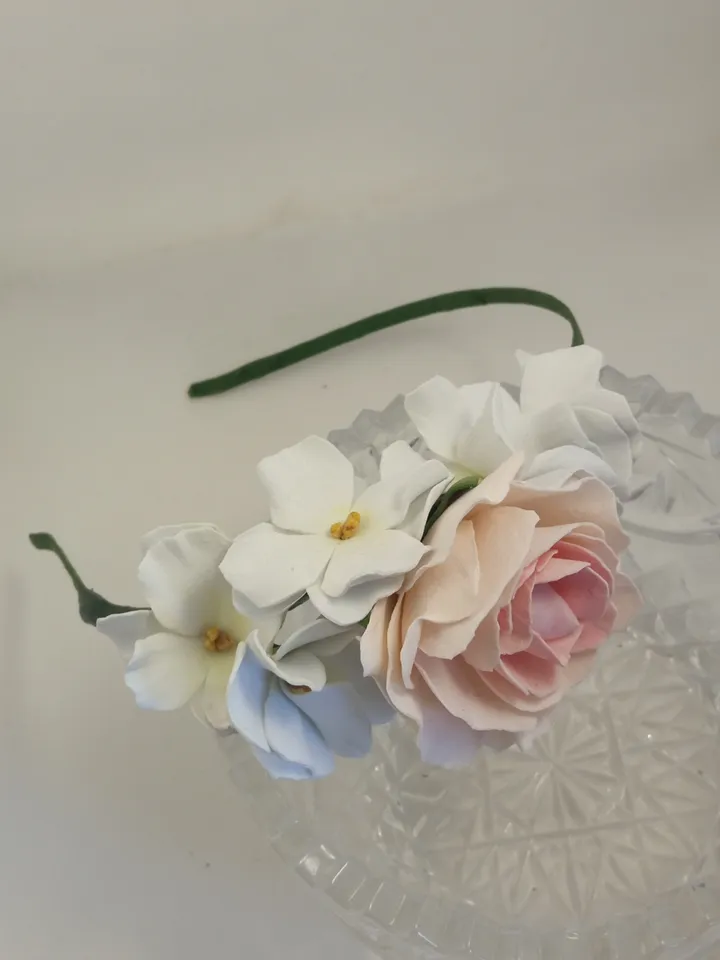 Hair hoop girls, head hoop for brige/women's hair accessories/ flowers hair jewellery/ gift for her//cool gifts girls. headband