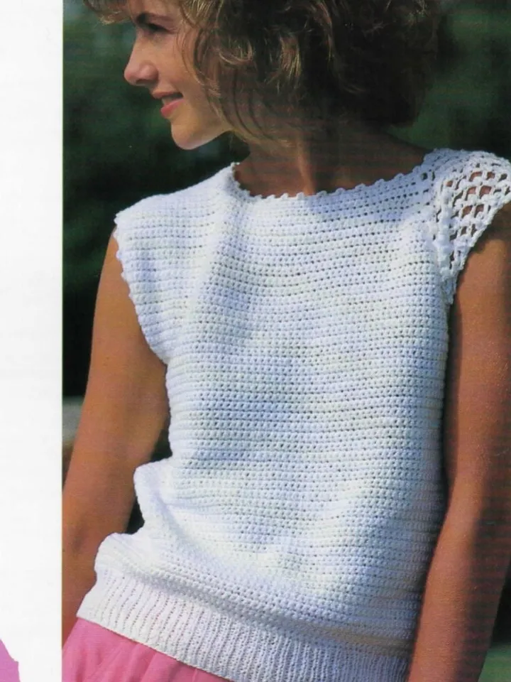 Top crochet pattern, summer top crochet, top crochet pdf