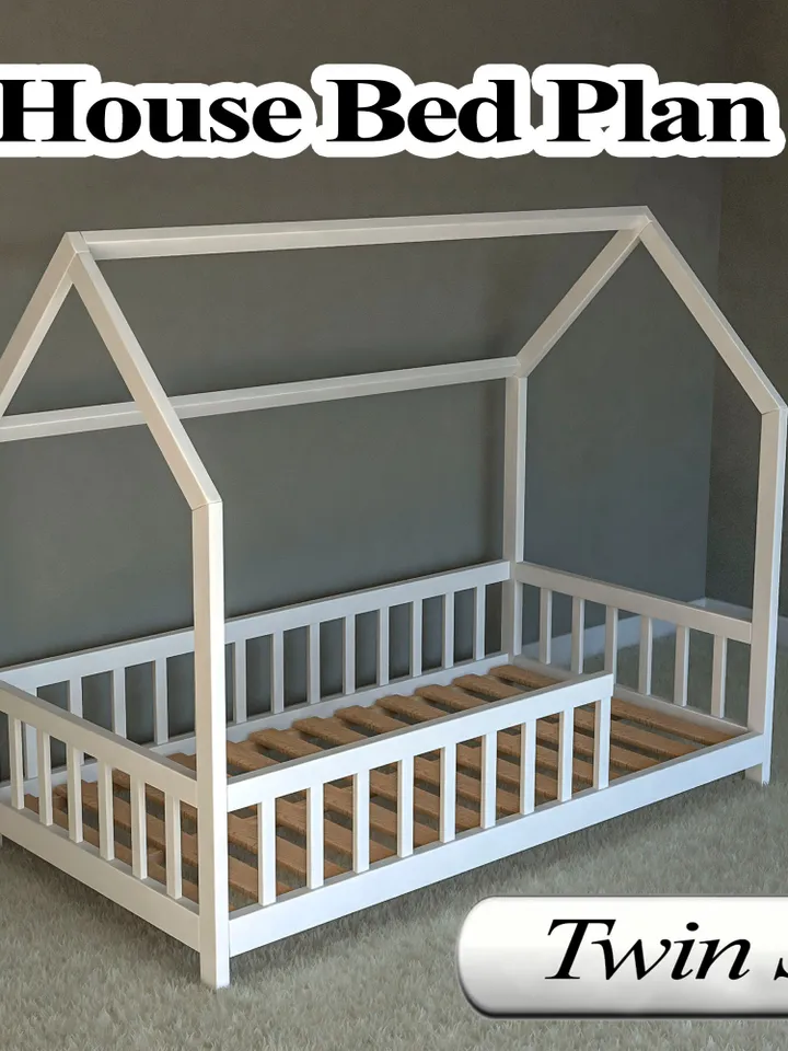 Montessori Bed Plan, Twin Size, DIY, PDF
