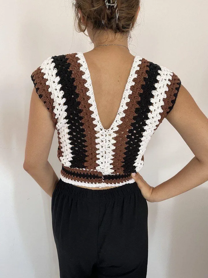 Top crochet pattern, top granny stitch crochet pdf, easy top pattern, summer top crochet instant download