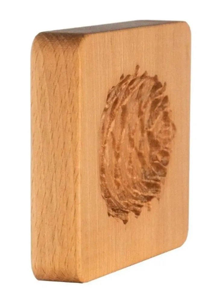 Cedar Cone Embossed cookie mold, cookie cutter, wooden mold, Wooden stamp stamp for gingerbread cookies springerle stamp