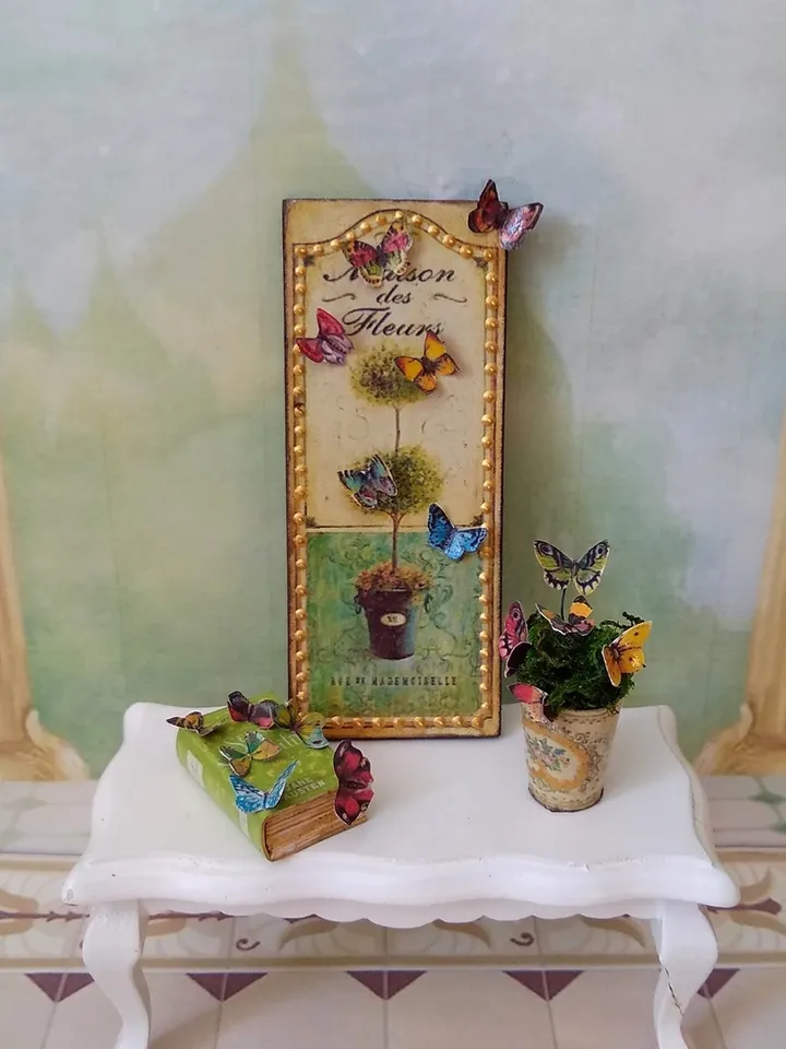 Accessory set.Dollhouse miniature.1:12 scale.