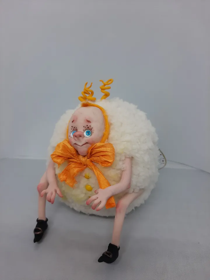 Miniature Firefly Elf handmade collectible myth goth art doll