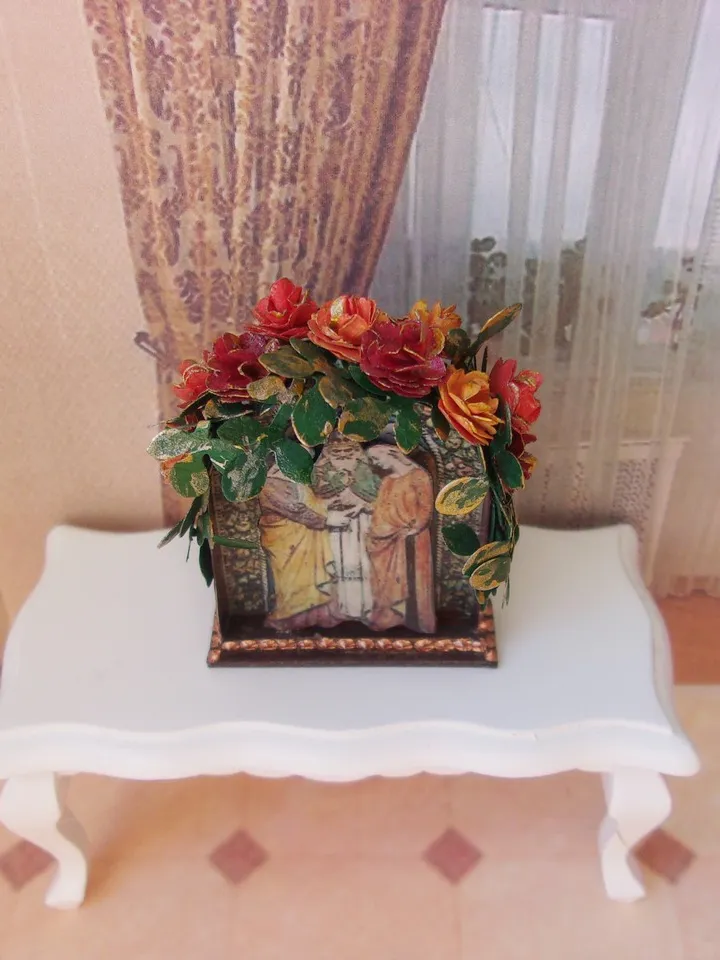 Nativity Scene. Dollhouse Miniature. 1:12. Handmade. Christmas. Christmas Gift. Author's design.