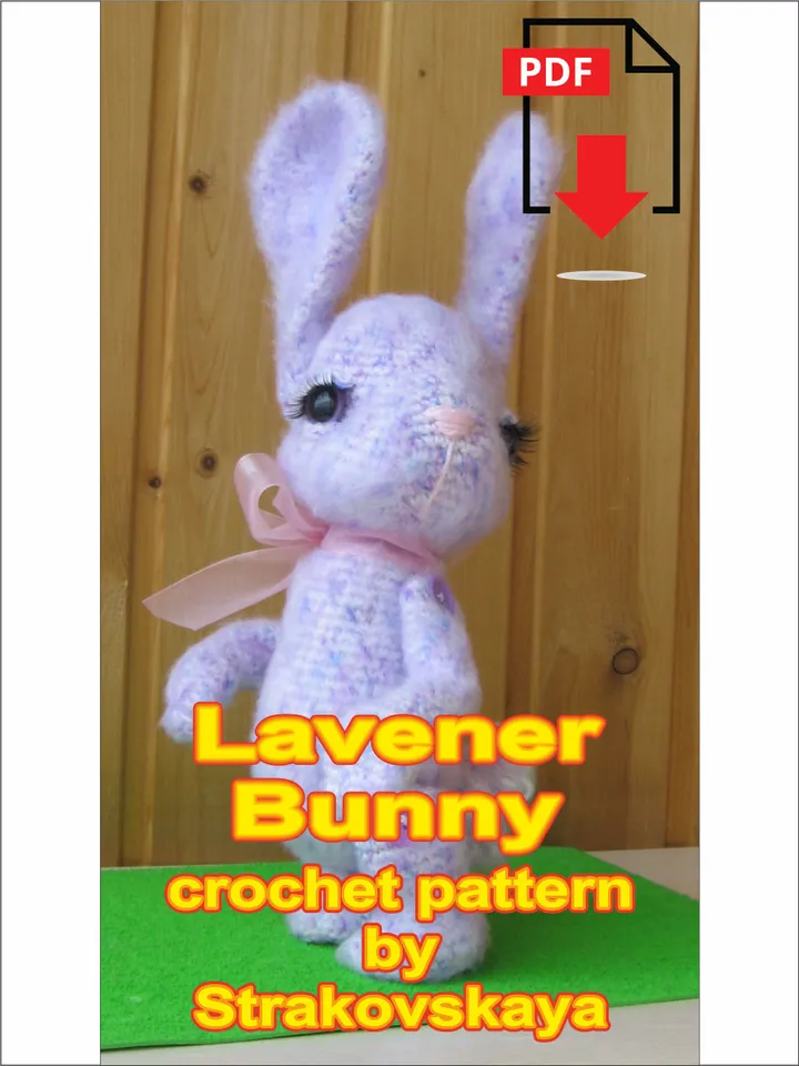 TUTORIAL: Lavender Bunny, detailed crochet pattern*
