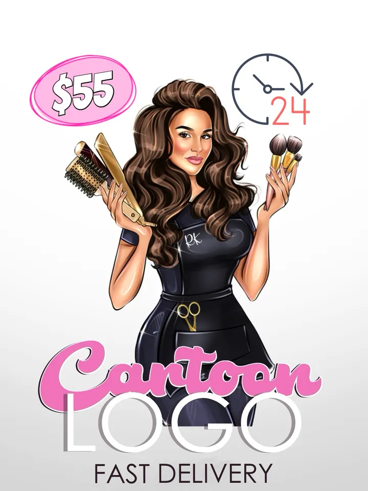 Cartoon Logo fast delivery