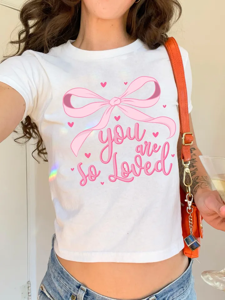 You are Loved Png, Christian Coquette Valentines Png, John 3:16 Png, Pink Valentines Day Png, Bible Verse Shirt Design, Valentine Hearts PNG