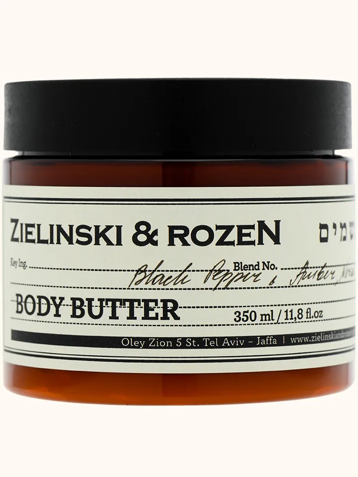Body Butter Black Pepper Amber Neroli 350 ml ( 11.8 fl.oz) Original Israel