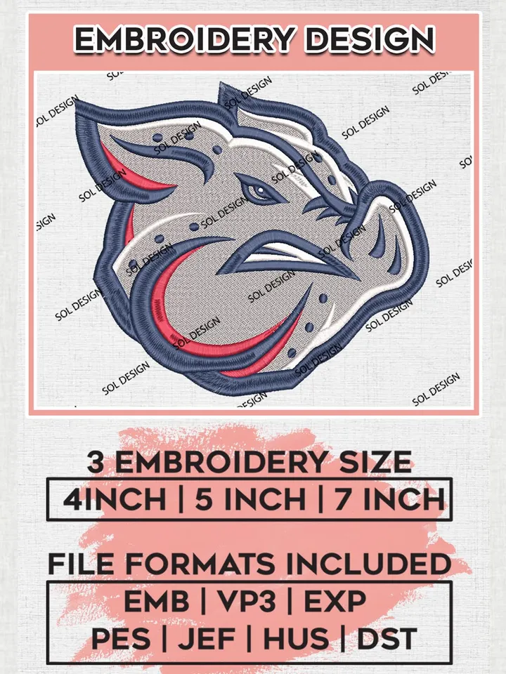 MiLB Lehigh Valley IronPigs Embroidery Design Files, MiLB Lehigh Valley IronPigs Logo, Minor League Baseball Logo Embroidery Designs, MiLB embroidery designs, Machine embroidery designs, Digital Download