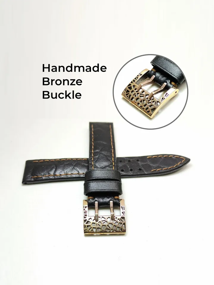 Watch strap bronze buckle