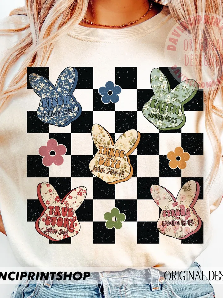 Easter Bunny Candy png, Floral Bunny Christian png, Easter Christian png, Floral Bunny png, Christian png, Bunny png, Easter Spring png