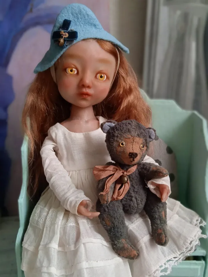 Handmade Boudoir Doll with Red Hair