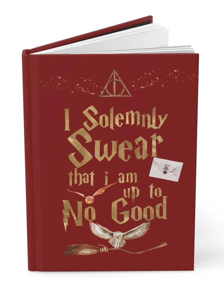 Wizarding World Hardcover Journal, Magic Notebook, Spell Book, Fantasy Diary, Gift, Magic gift Matte Journal