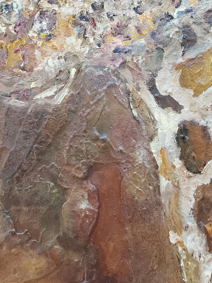Oil painting on canvas "Giraffe" 50x100cm (20x40 inch)