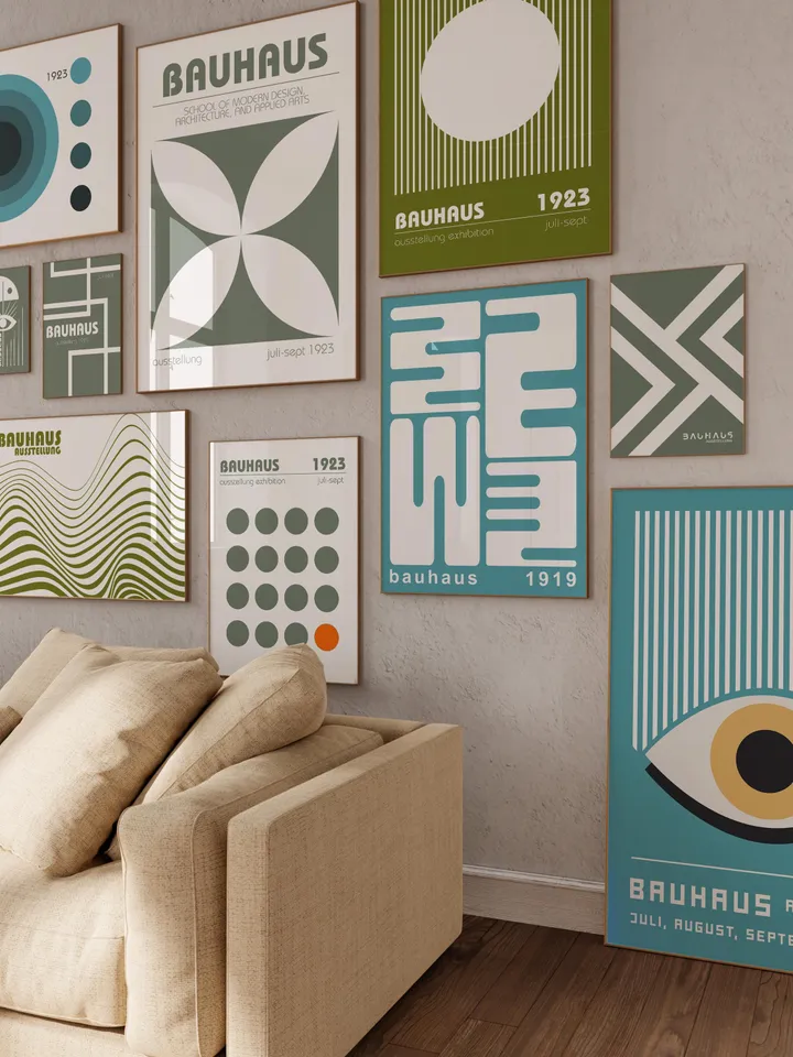 2000+ Bauhaus Wall Art Poster Bundle Bauhaus Art Collection Modernist Geometric Prints Mid Century Decor Digital Download Exhibition Prints