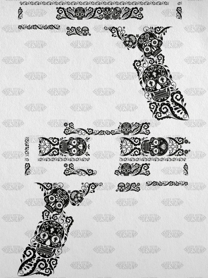 VECTOR DESIGN Glock 22 gen 5 Candy skulls