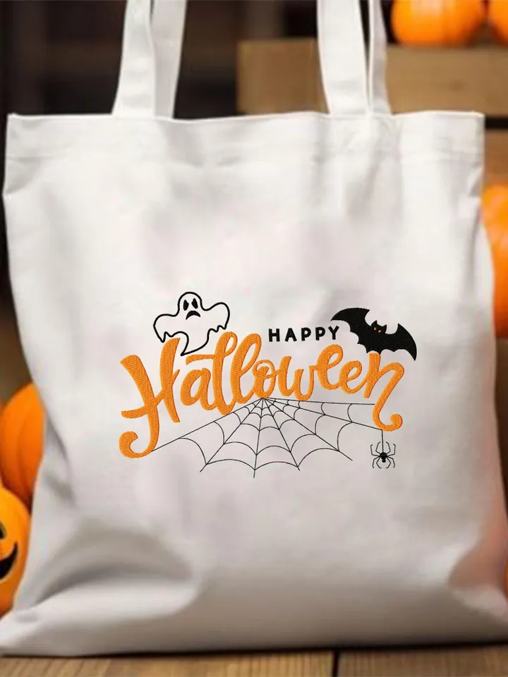 Happy halloween machine embroidery pattern 4 size Happy halloween embroidery design, Halloween embroidery pes instant download #R34