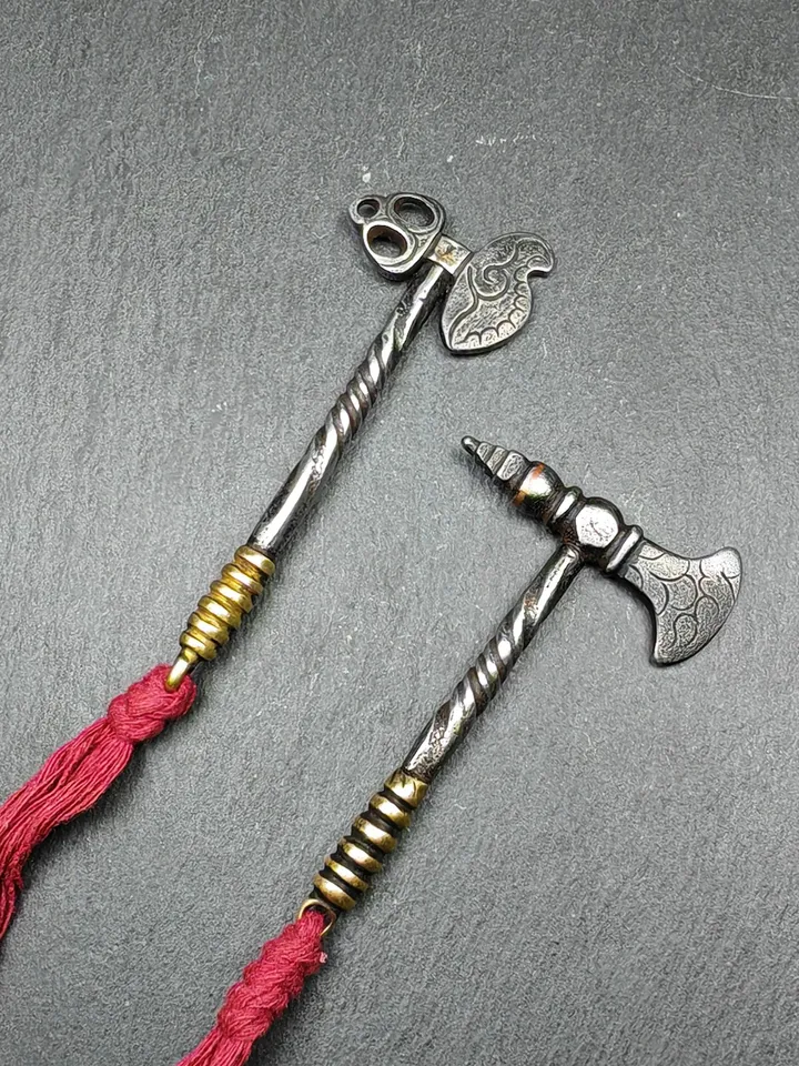 Gandhanra Handmade Antique Tibetan Kartika and Ax of the Dakinis | Trantic Buddhism Ritual Implement for Dharma Practitioners
