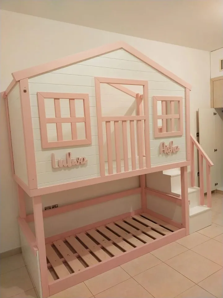 Handmade Inspired Toddler | Furniture & Toys Children's modern Bed Playhouse