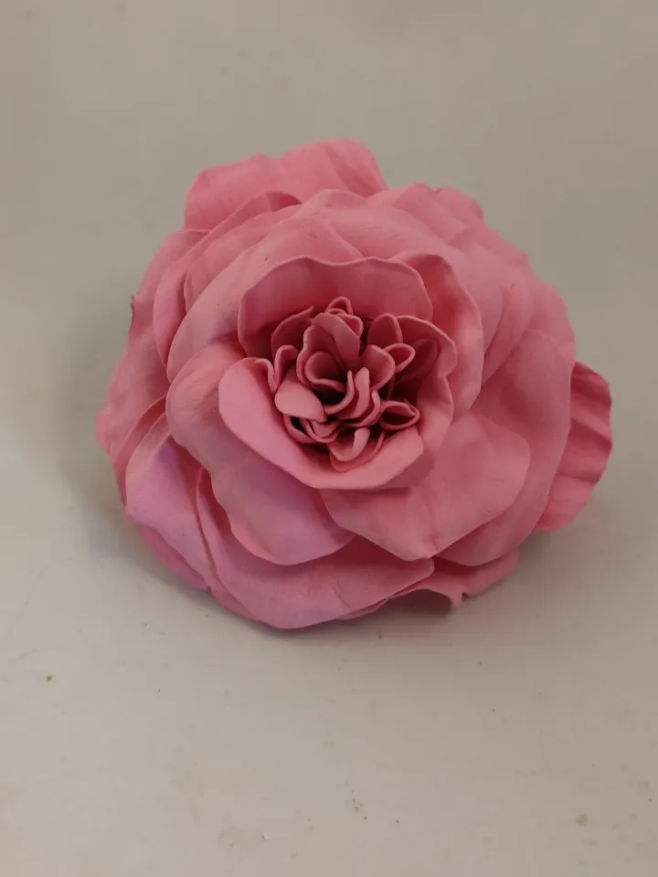 Rose brooch pin by hand/floral women's jewellery/pink rose brooch/ gift for her/grandma gift/ mother Day gifts/DIY gift