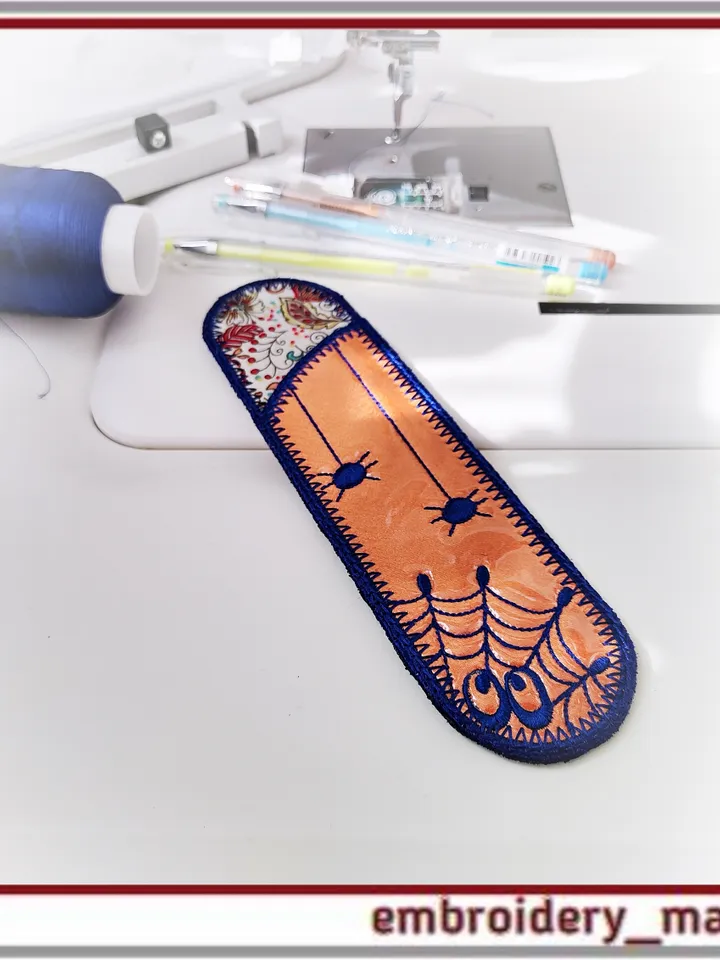 Halloween Case In the hoop for pens pencils markers Knitting Needles embroidery design ITH