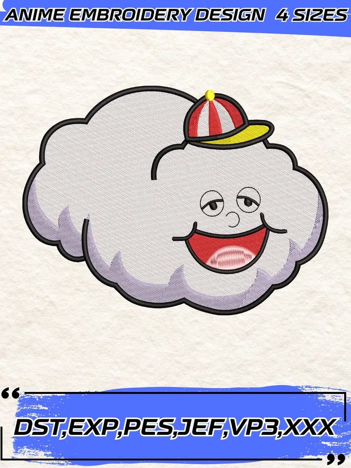 Zeus Embroidery Design,One Piece Anime Embroidery Design,4 Sizes,Instant Download