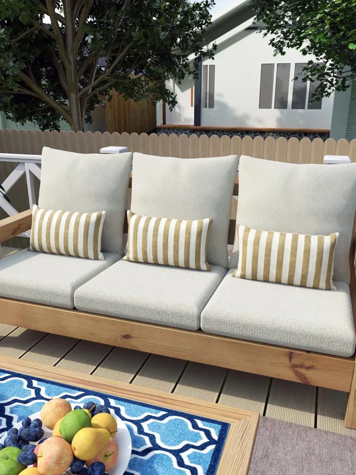 Patio Furniture Plans, Patterns, DIY, Modern Outdoor Sofa, Chair and Coffee Table