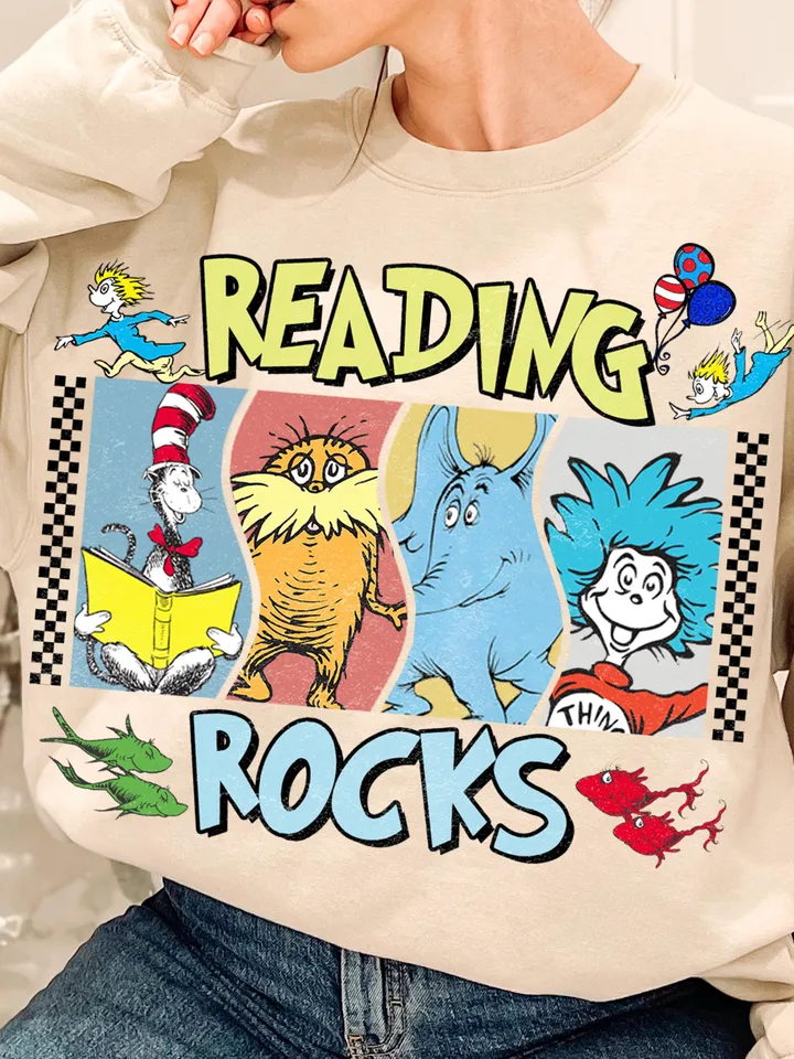 Read Rocks America Day png, One fish two fish, Dr.susse Png, Red fish blue fish, Reading Day png, Teacher gift png, Toddler seuss shirt png