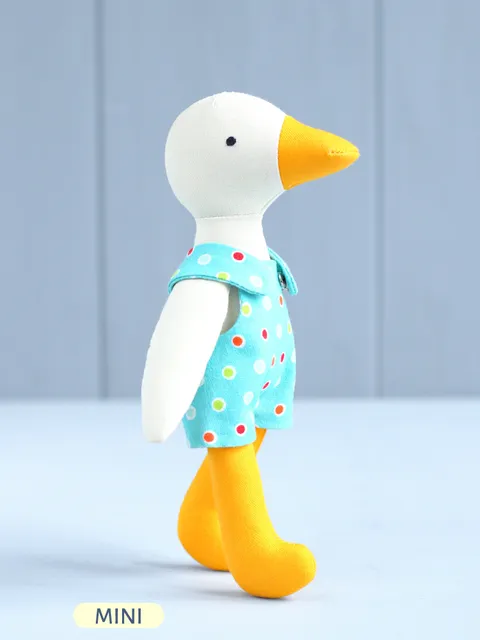 PDF Mini Duck (Goose) Stuffed Animal Sewing Pattern