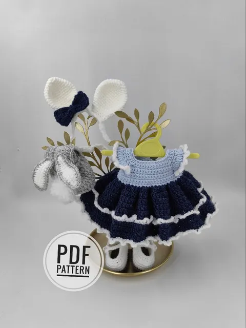 Pattern clothing set "Bunny"