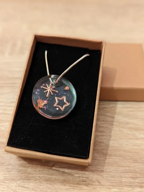 Rose gold and copper star necklace £10.00