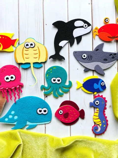 MONTESSORI TOYS, Laser cut details, Pets, Felt board pattern ...