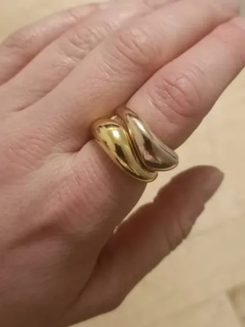 指輪・リング Bold Open Ring ステンレス スネークリング 蛇リング 巻き付き オープンリング