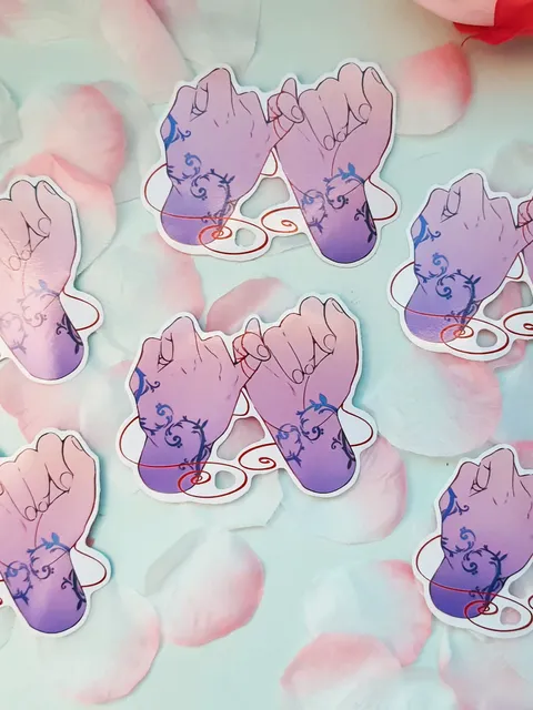Fate | Vinyl Sticker gloss | Hände | Aquarelldesign | Laptopaufkleber Hände| Liebe / Freundschaft €3.50