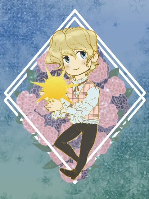 Sonne / Mond Chibi | Druck | A5 210mm x 148mm | fester Papierkarton 250g/m | Original-Illustration €4.00