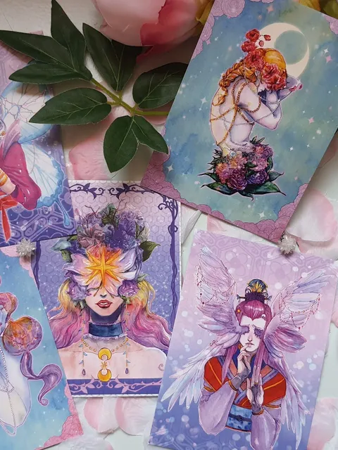 Artprint Small | Artprints Mythology | Size DINA6 | Eros - Psyche - Selene - Endymion - Ishtar | Gods of the Olymp | Greek Mythology €3.00