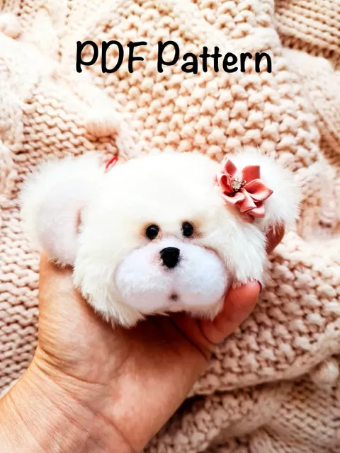 Bear Soft Broche PDF Sewing Pattern and Tutorial DIY $2.00