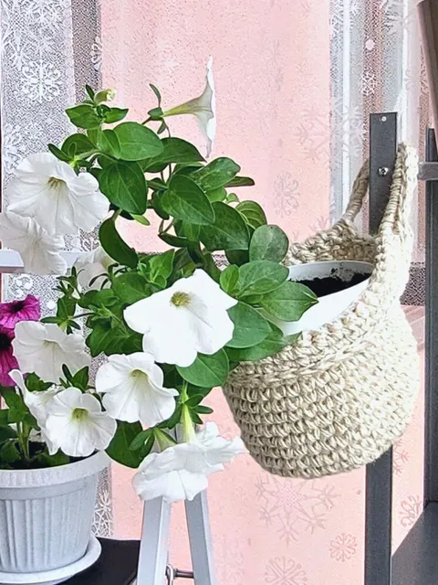 Easy crochet plant hanger DIY pattern PDF and Video