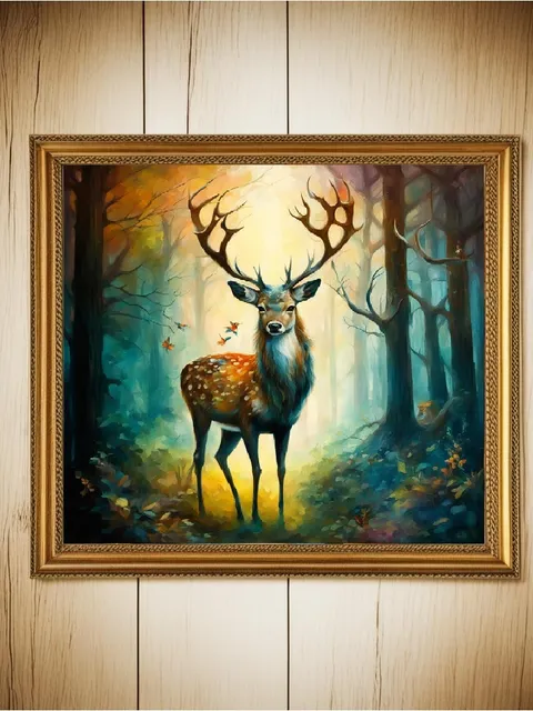 Majestic Stag: Digital Art for Nature Enthusiasts