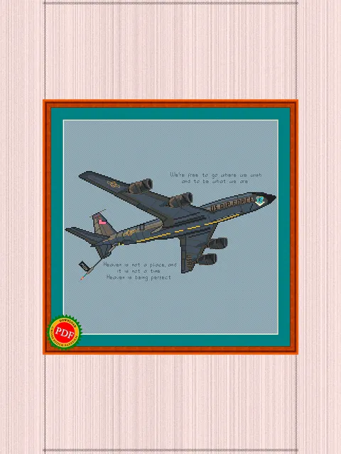 KC-135 Cross Stitch Pattern | KC-135 Stratotanker