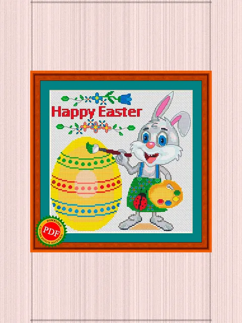 Easter Cross Stitch Pattern | Easter Egg