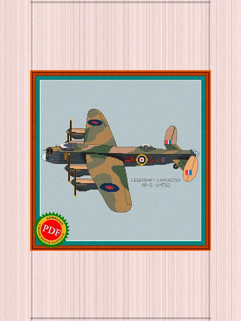 Warplane Avro Lancaster Pattern | Australian Air Force Aircraft Chart
