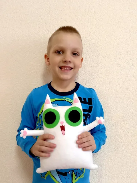 Peekaboo Cat Puppet - Super Simple Felt toy, Peekaboo cat Stuffed animals Stuffed animals Cat Kitten playing Game