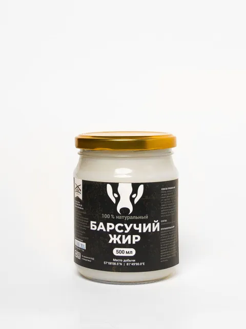 Badger fat Natural 100%, 500 ml