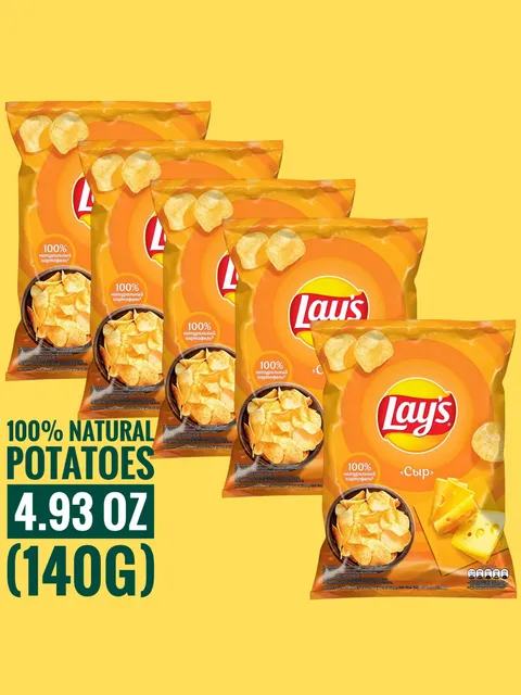 "Lay's" Chips "Lay's" cheese 4.93oz The order includes 5 pieces
