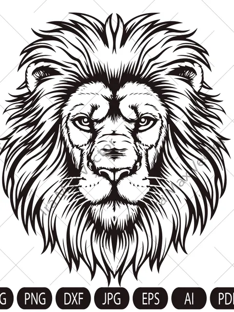 Lion Face svg / Lion Head svg / Lion svg / Lion King svg / Lions Mascot svg / Leo svg / Lion Head / Lion Printable/lion