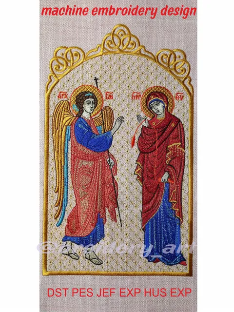 The Annunciation embroidery design