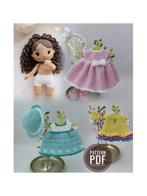 Pattern Doll 3 Dress