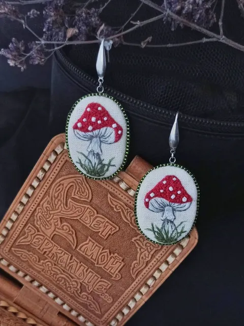 Серьги Мухоморчики RUB 1,800.00